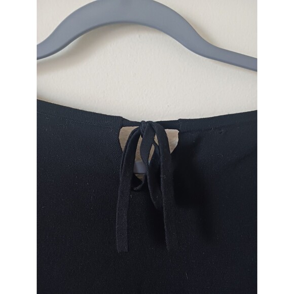 Talbots Womens Knit Tunic Black Hem‎ Top Lace Size XS - Picture 4 of 8